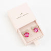 Bow Tie Crystal Post Earrings