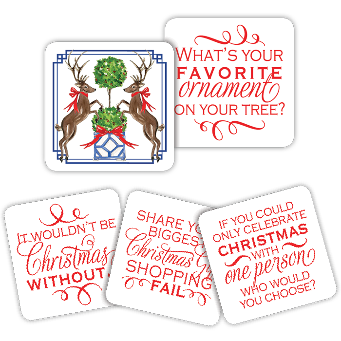 Christmas Animal Duo Conversation Coasters