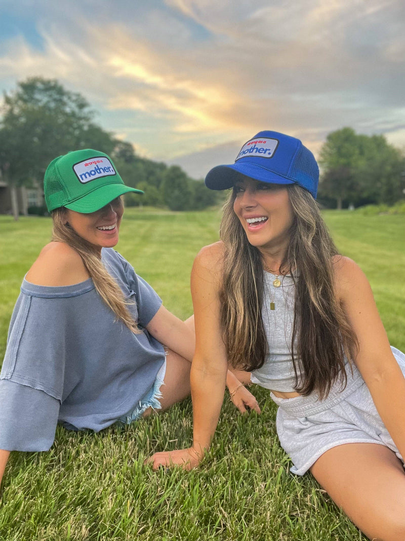 Strong as a mother™ Patch Trucker Hat - Kelly Green