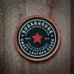 Racehorse Leather Coasters- Set of 4