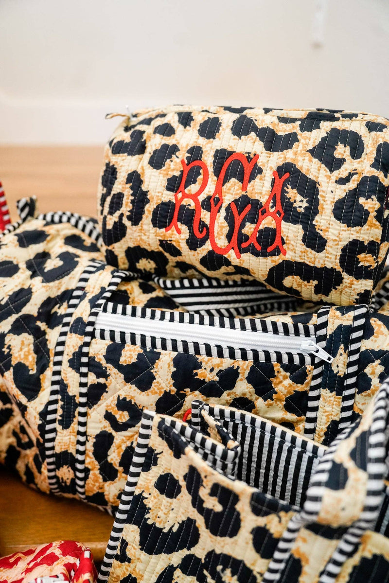 Quilted Block-Print - Leopard Collection