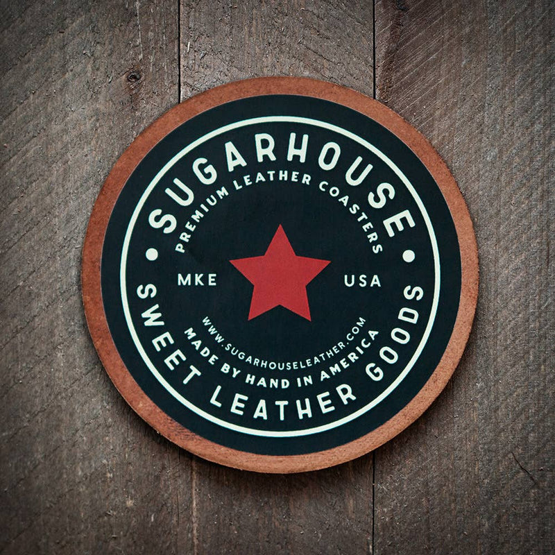 Call Me Old Fashioned Leather Coaster