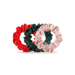 Silk Hair Scrunchie | Large | Poinsettia