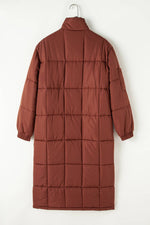 Quilted Puffer Mid-Length Coat