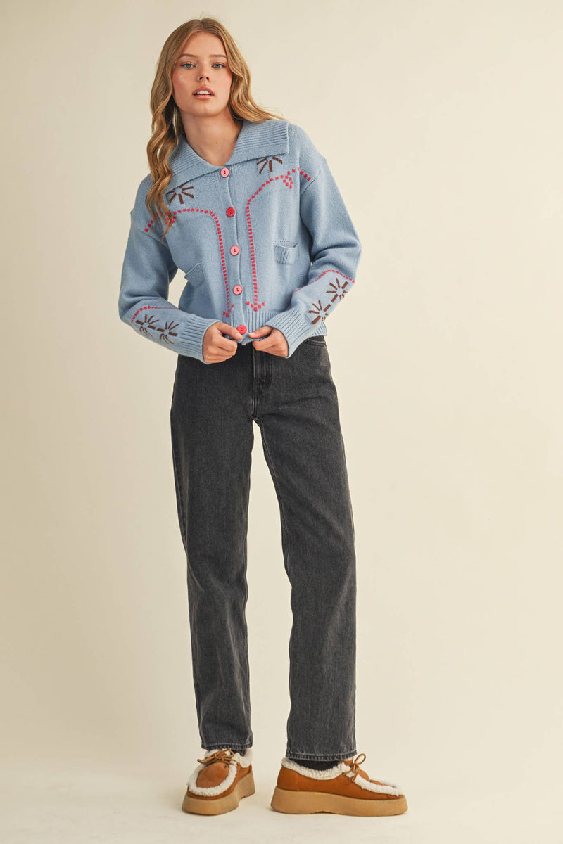 WESTERN DESIGN SWEATER CARDIGAN