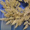 Asparagus Fern Christmas Wreath 22" Gold