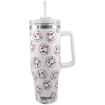 Baseball Happy Faces Stainless Steel Tumbler Cup