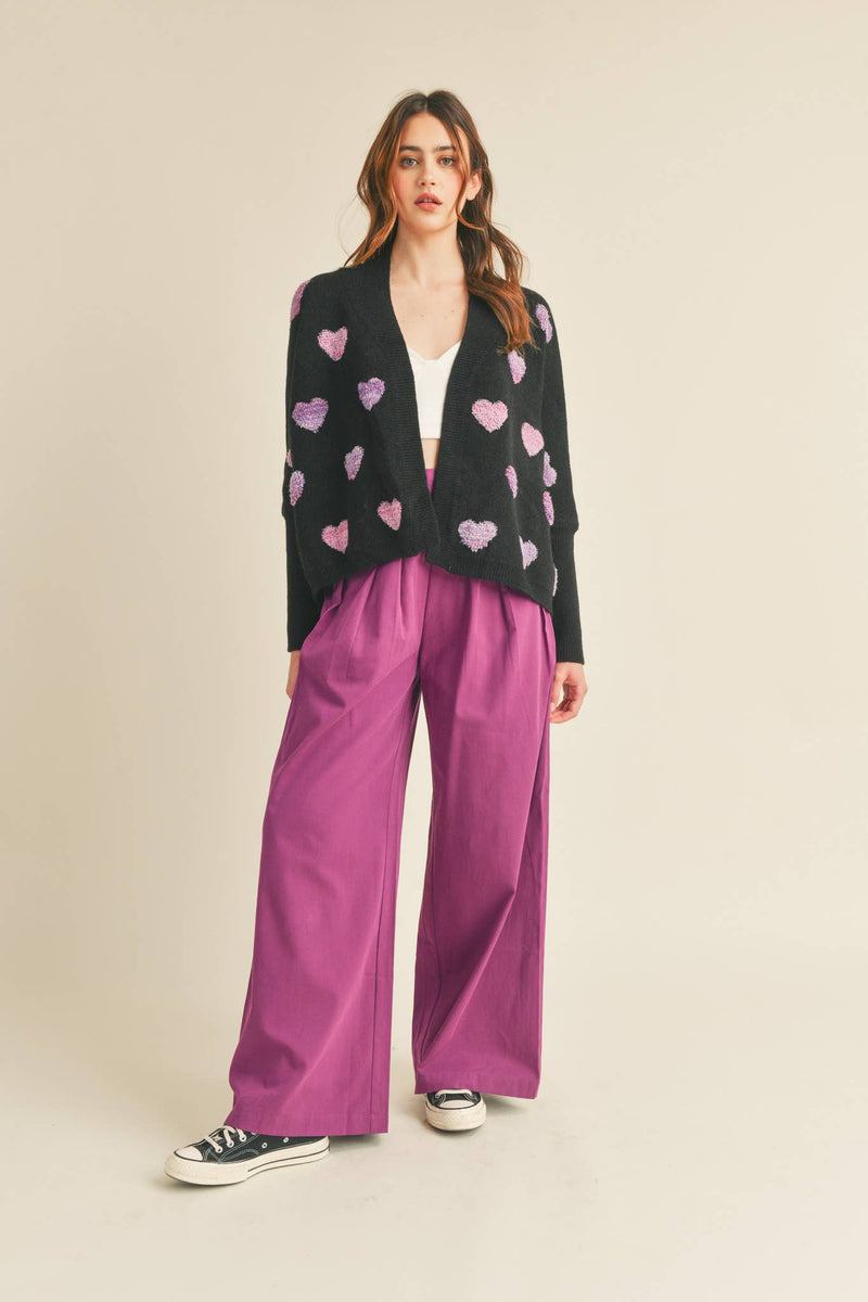 PLEATED EXTRA WIDE LEG PANTS