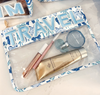 Travel - Blue Bow Clear Pouch