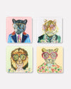 Big Cats (Set of 4) Coasters