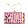 Matchbook Ornament - Merry & Bright