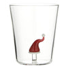 Figurine Rock Glass - Santa Hat