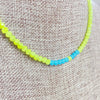 Mia// Limeade Crystal Beaded Delicate Necklace