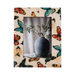 Wood and Resin Butterflies Photo Frame - Multi, 5x7 in.