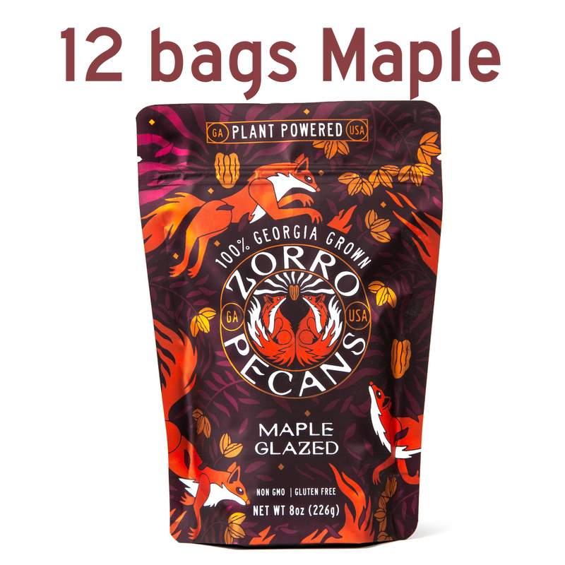 Maple Glazed Pecans - 12 bags