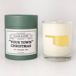 "Your Town" Christmas Custom 11oz Soy Candle All States