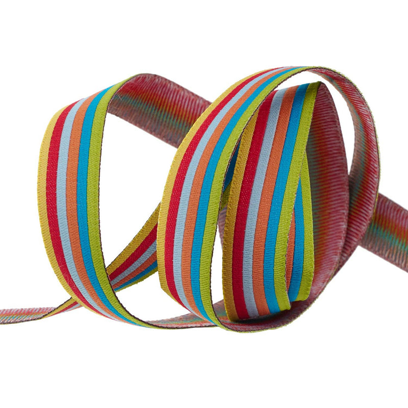 Rainbow Power - 5/8" width - Back to School by Stacy Iest Hsu - 15 Yard Spool