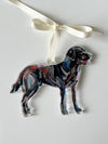 "Chocolate Lab" ornament