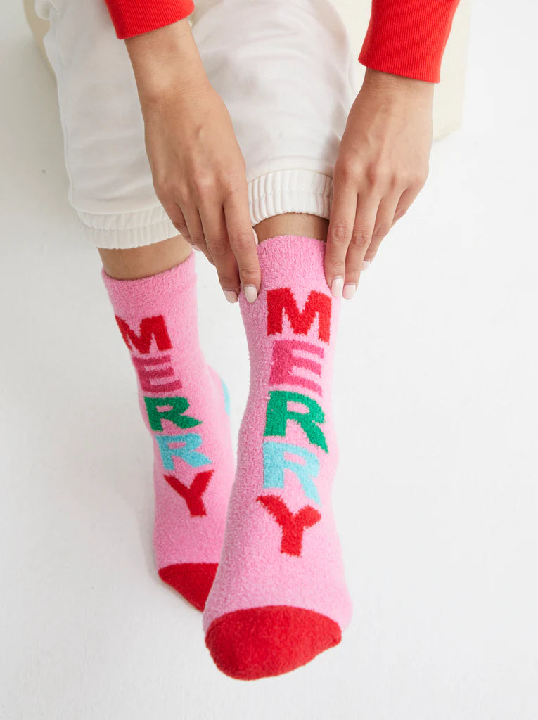 Merry Pink Socks