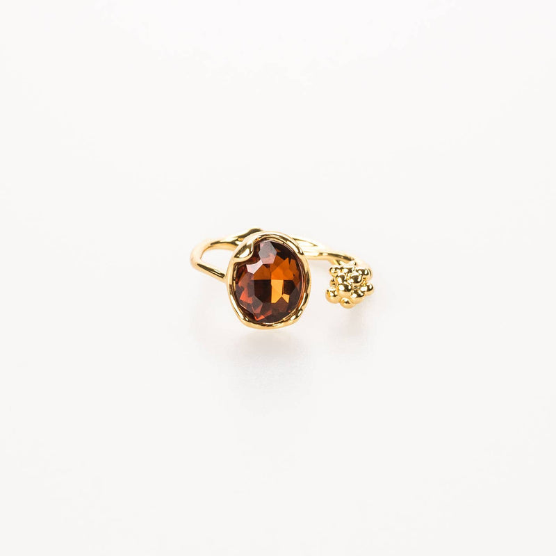 Emma Crystal Adjustable Birthstone Ring