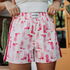 Light Pink Western Boots Cute Women's Boxer Shorts