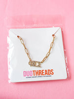 Rhinestone Sorority Necklace