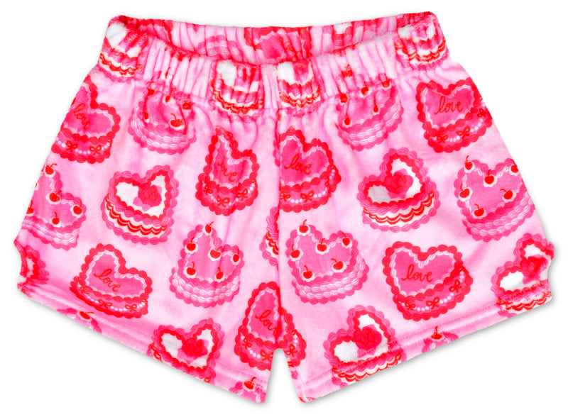 HEART CAKES PLUSH SHORTS - MEDIUM(10-12)