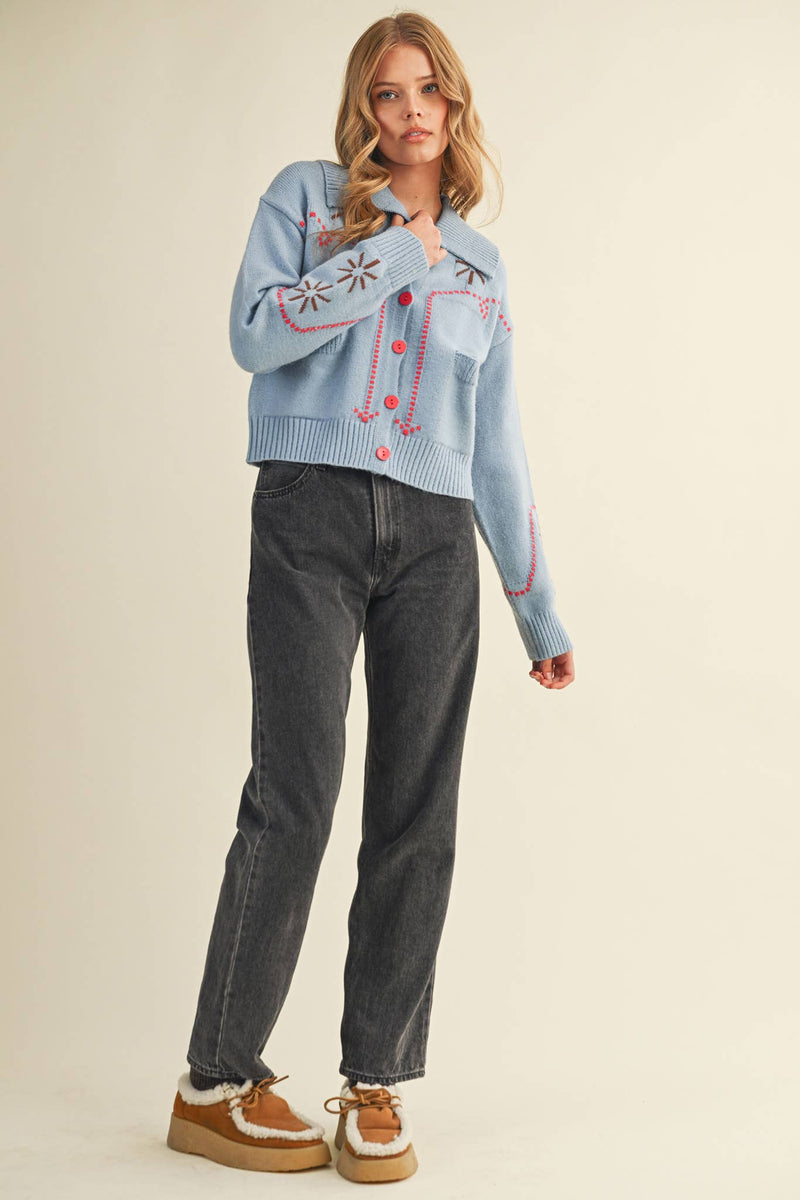 WESTERN DESIGN SWEATER CARDIGAN