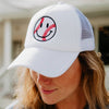 Baseball Happy Face Cute Foam Trucker Hat