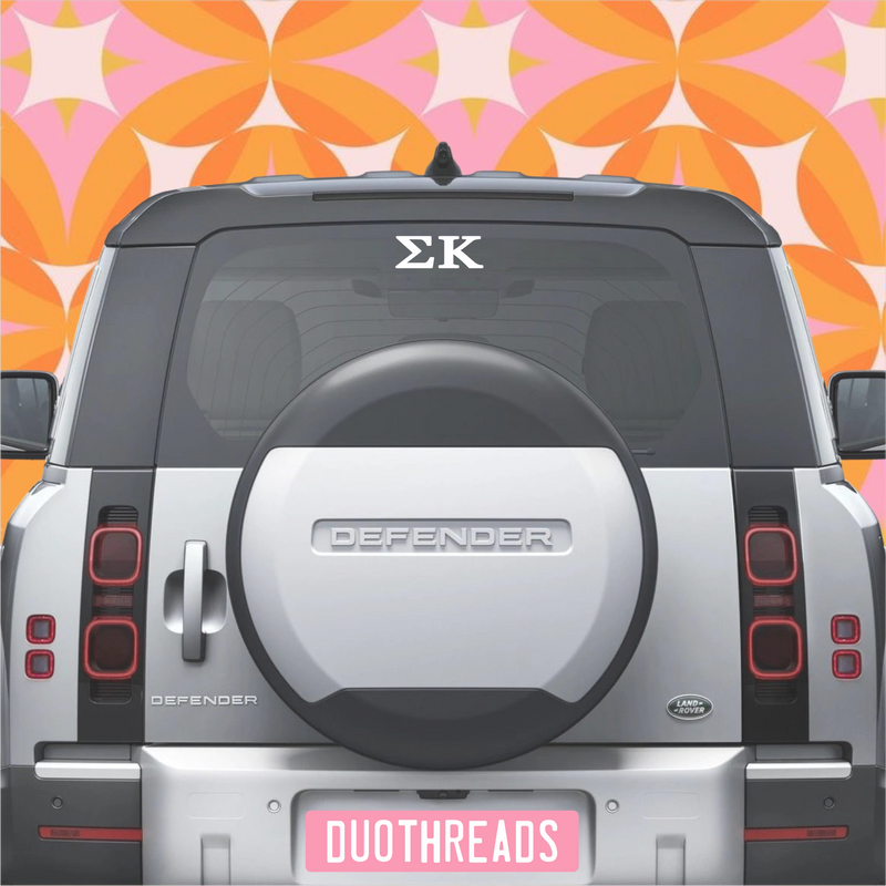 Sorority Car Decal