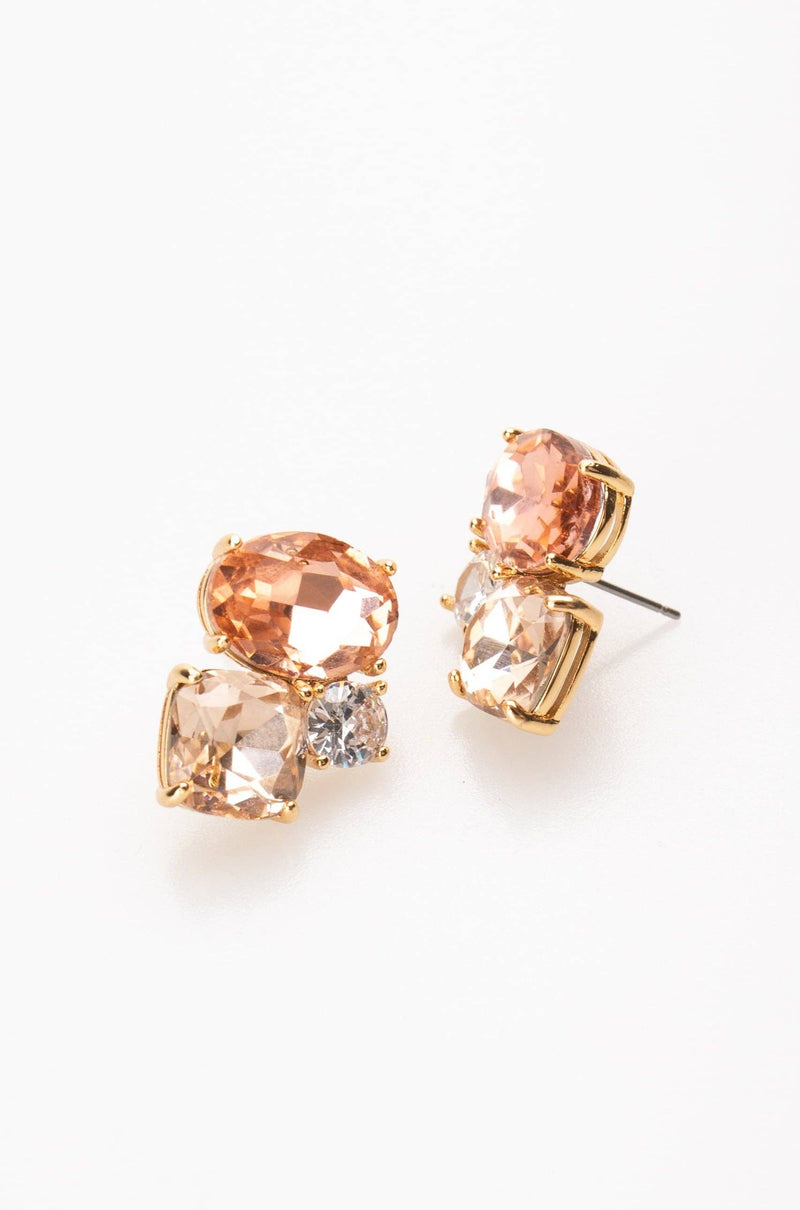 Skylar Crystal Post Earring