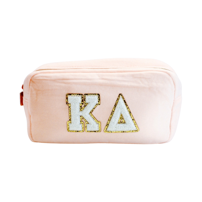 Chenille Sorority Cosmetic Bag