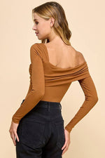 Asymmetrical Shoulder Bodysuit