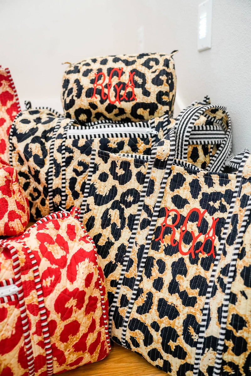 Quilted Block-Print - Leopard Collection