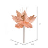 12" Rose Gold Poinsettia Spra