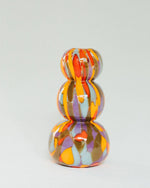 Glass Blown Jester Mini Vase: Straight Vase