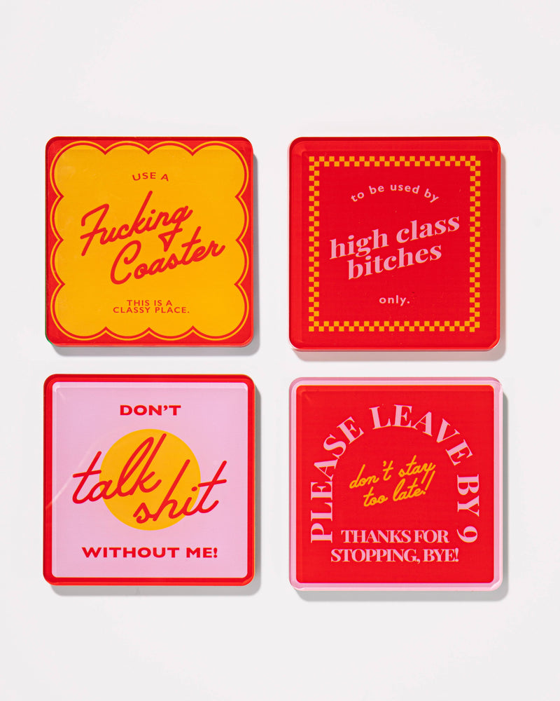 Snarky Red | Set of 4 Coasters