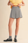HOUNDSTOOTH PLEATED SHORTS
