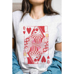 CHAMPAGNE QUEEN OF HEARTS Graphic Tee