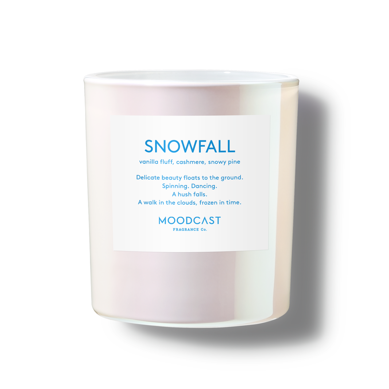 Seasonal Candle - Pearlescent - Snowfall - 8 oz Glass Jar