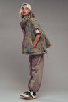 Oversized Floral Sherpa Fleece Vest