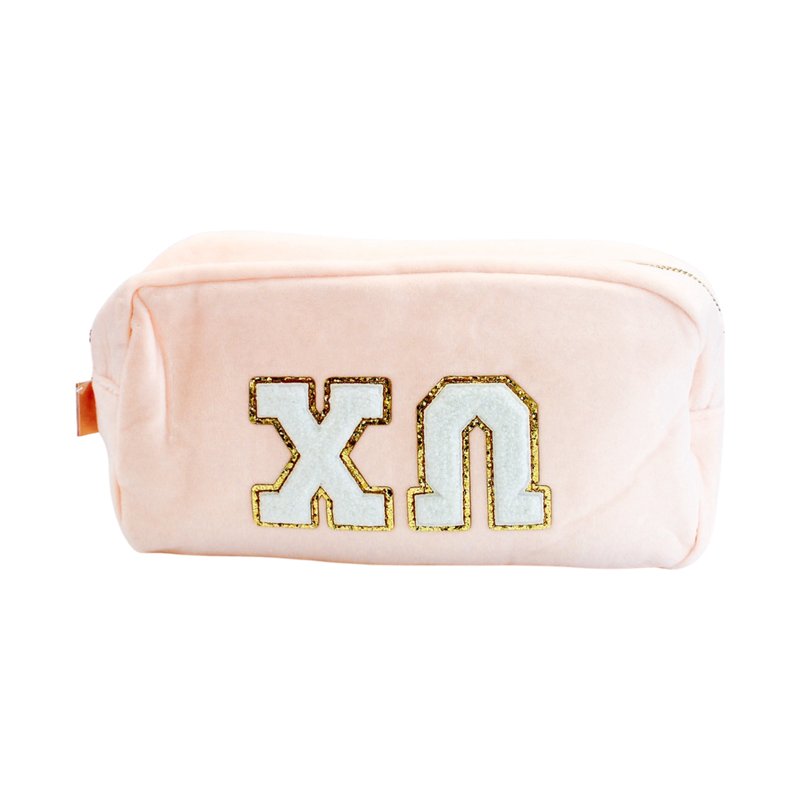 Chenille Sorority Cosmetic Bag