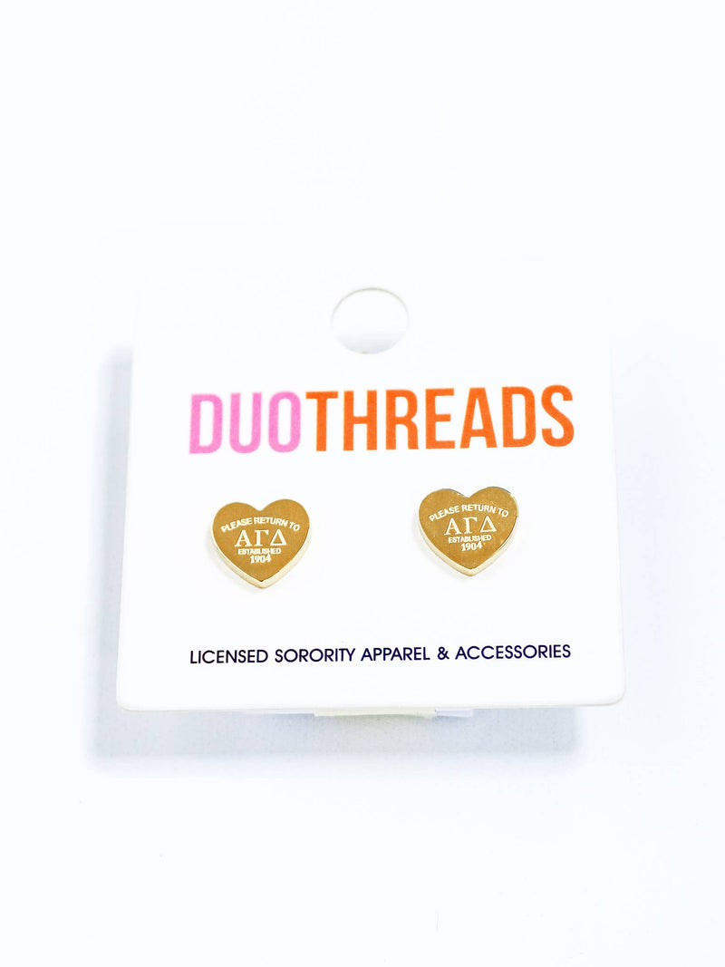 Sorority Heart Earrings