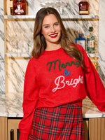 "MERRY & BRIGHT" SWEATER