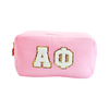 Chenille Sorority Cosmetic Bag