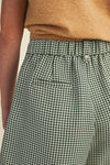 HOUNDSTOOTH PLEATED SHORTS