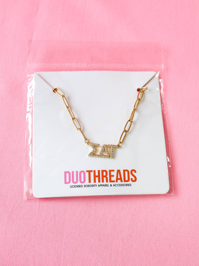 Rhinestone Sorority Necklace