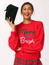 "MERRY & BRIGHT" SWEATER