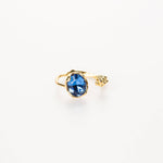 Emma Crystal Adjustable Birthstone Ring