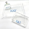 Sorority Acrylic Pinch Tray - Patterned Greek Letters